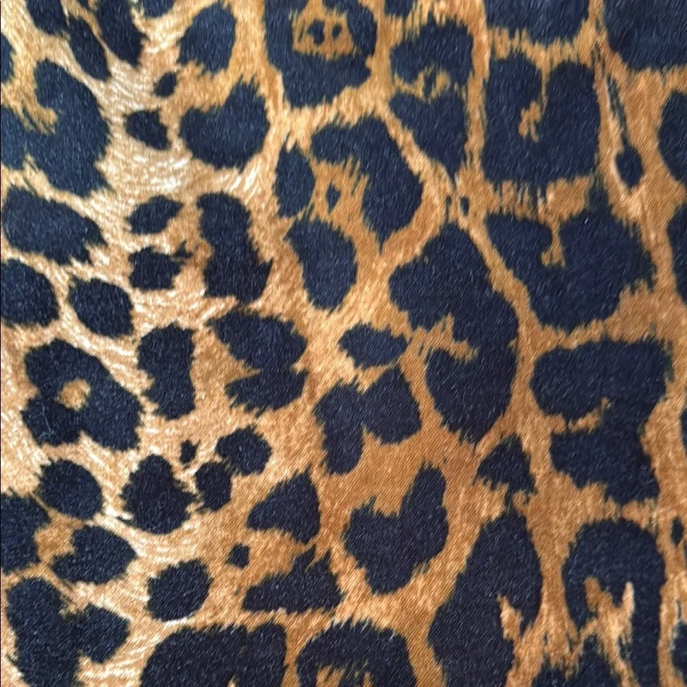Talbots brown and black‎ velvet leopard pencil skirt. Worn once. Retail 159